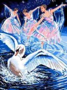 Набор для вышивания гобеленом Swan's lake 111