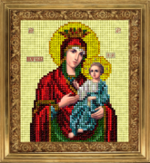 Вышивка ювелирным бисером Икона Иверская 91113