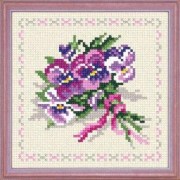 Канва от Чарівниці A-62 Страмин Zweigart с нанесенным рисунком