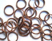 Колечки медные 4 мм двойные бижутерные