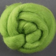 Корридейл 30 микрон Ashford салатовая натуральная новозеландская шерсть 043