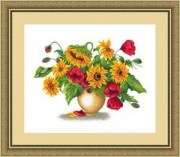 Набор для вышивания Русский фаворит ЦВ-043 Маки и подсолнухи