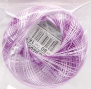 Тонкая хлопковая нить для вязания и плетения Lizbeth 80 меланж 80-162