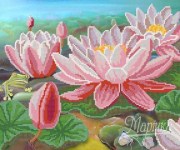 Маричка Лотос РКП-232 канва с рисунком для вышивания бисером 