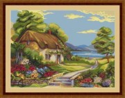 Набор для вышивания крестиком Лука-С 322 Домик у озера