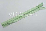 Молния 18 см спиральная неразъемная салатовая