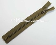 Молния 18 см спиральная неразъемная хаки МН