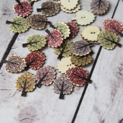 Пуговица деревянная Дерево M011-03