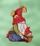 Набір для вишивання Мілл Хілл, Wheelbarrow Gnome / Гном з тачкою, Mill Hill MH162212