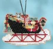 Набор для вышивания Милл Хилл Винтажные санки