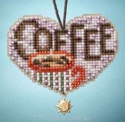 Набор для вышивания Милл Хилл MH16-3102 Сердечко Люблю Кофе