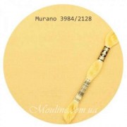 Канва Zweigart Murano Lugana 32 цвет персиковое суфле / Amber Yellow