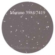 Ткань равномерная Zweigart Murano Lugana 32 базальтовый с белыми брызгами / Basalt Splash