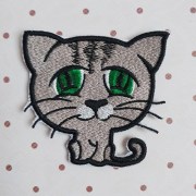 Нашивка Кіт з зеленими очима