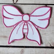 Нашивка пришивна Бант Рожевий NWN-059