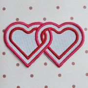 Нашивка пришивна Два серця