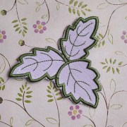 Нашивка пришивна аплікація Листочки