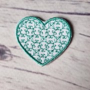 Нашивка пришивна аплікація Серце ажурне