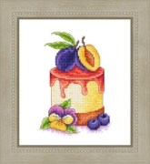 Вышивка нитками ВИ-046 Десерт с черносливом от Сделано с Любовью
