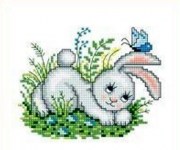 Набор для вышивания крестиком Русский фаворит ЗВ-003 Зайчишка Пушишка