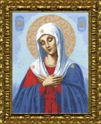 Набор для вышивания крестом Золотое руно ПИ-003 Икона Божьей Матери Умиление