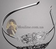 Обруч металлический серебро