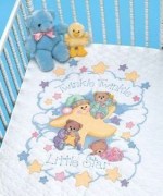 03171 Dimensions Набор для вышивки крестиком на одеяле Мерцай, мерцай.. / Twinkle Twinkle Quilt