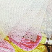 Канва пластикова №14 напівпрозора (55кл./10 см)