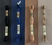 Канва пластикова №14 каунт колір синій