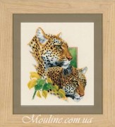 Набор для вышивания нитками Вервако PN-0143772 Леопарды