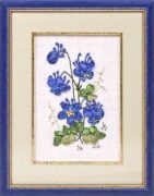 Набор для вышивки лентами Панна Аквилегия Ц-1011