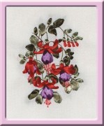 Набір для вишивання стрічками, Panna Ц-1045 Фуксія