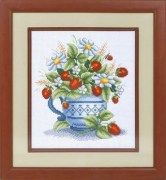 Наборы для вышивания крестиком Panna Земляника Ц-1083