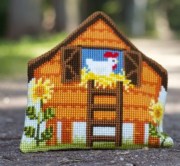 Вышивка Подушка PN-0149510 Курятник