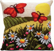 Набор для вышивки подушки Чарівна Мить РТ-140 В ромашковом поле