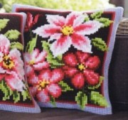 Подушка Розовый клематис от Вервако