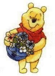 Набор для вышивания крестиком Anchor DPPT111 Pooh with Basket / Винни-Пух