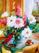 Набор для вышивки лентами Неотразимые цветы Ribbon Embroidery