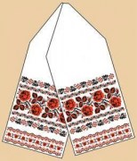 РБ-2013 Рушник під коровай. Марічка. Схема на тканині для вишивання бісером