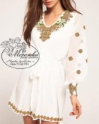 Схема для вышивания женской вышиванки Карпатская лилия 12-19 от Мережка