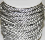 Шнур декоративный 5 мм серебро