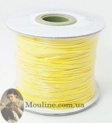 Шнур вощеный желтый для плетение и сборки украшений