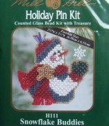 Милл Хилл набор Снеговик и снежинка 