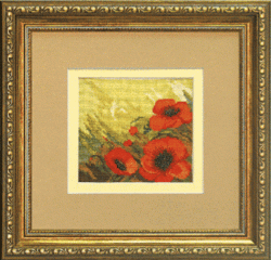 Набор для вышивки крестиком Чарівна Мить А-106 Триптих Маки