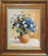 Набор для вышивки лентами Чаривна Мыть Васильки