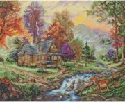 Набір для вишивання Будиночок в горах (Mountain Retreat) ANCHOR MAIA 01223