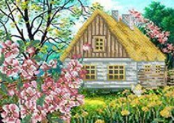 Вышивка бисером Весна Art millennium ткань с рисунком