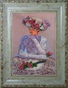 Схема на ткани для вышивания бисером, Краса і творчість,10210 Волнение