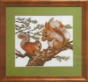 Набор для вышивания крестом Чарівна Мить 553, Белки