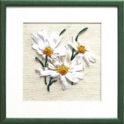 Набор для вышивки лентами Л-005 Ромашки